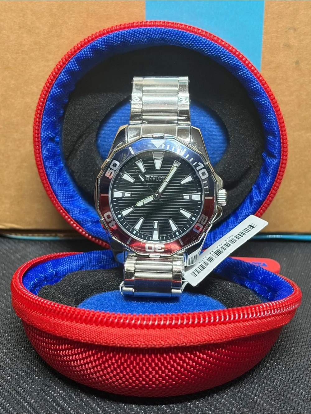Invicta Pro Diver Meridian Special Edition Men's Watch 46mm, Steel w/Black Dial!